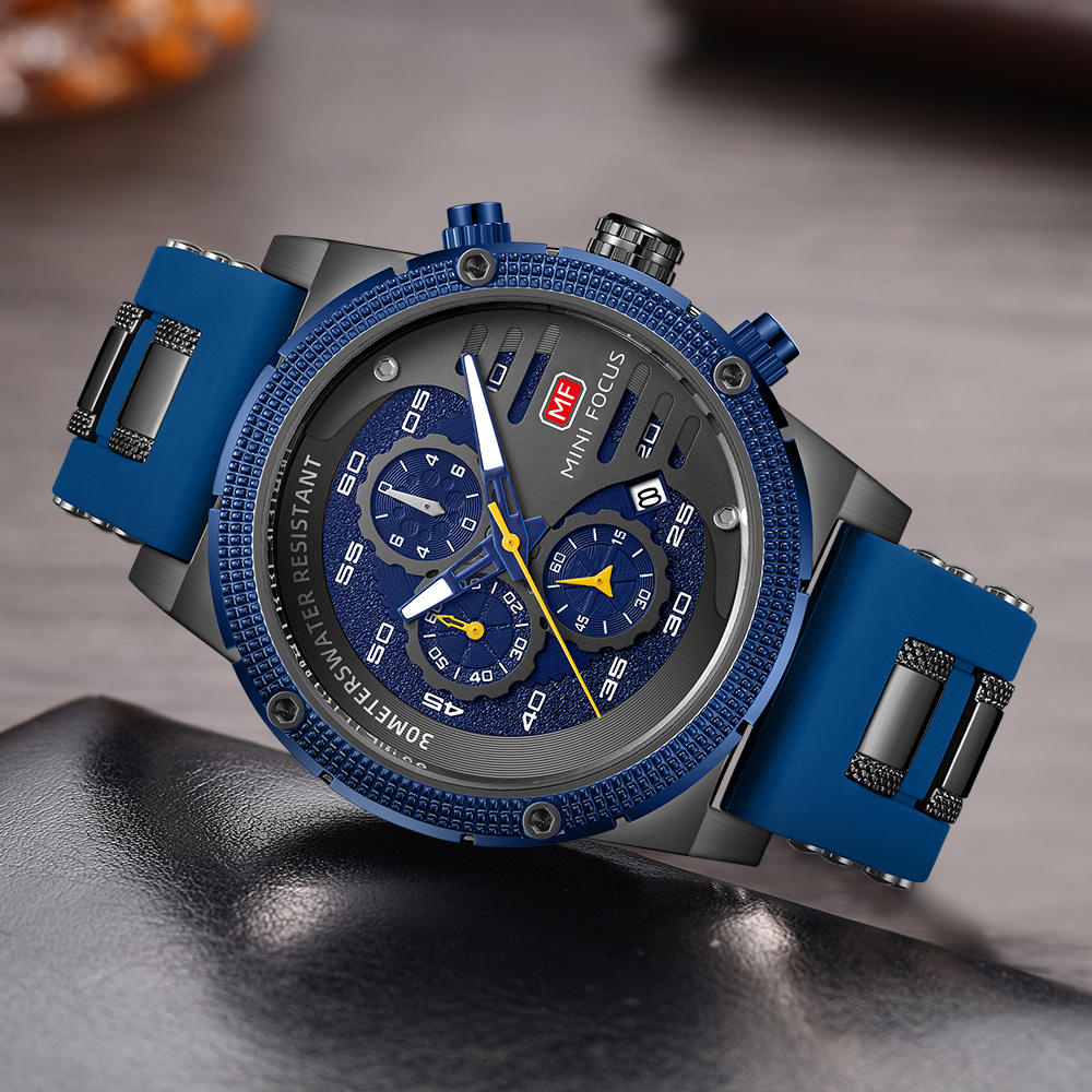 Montre Mini Focus Chronographe en Silicon