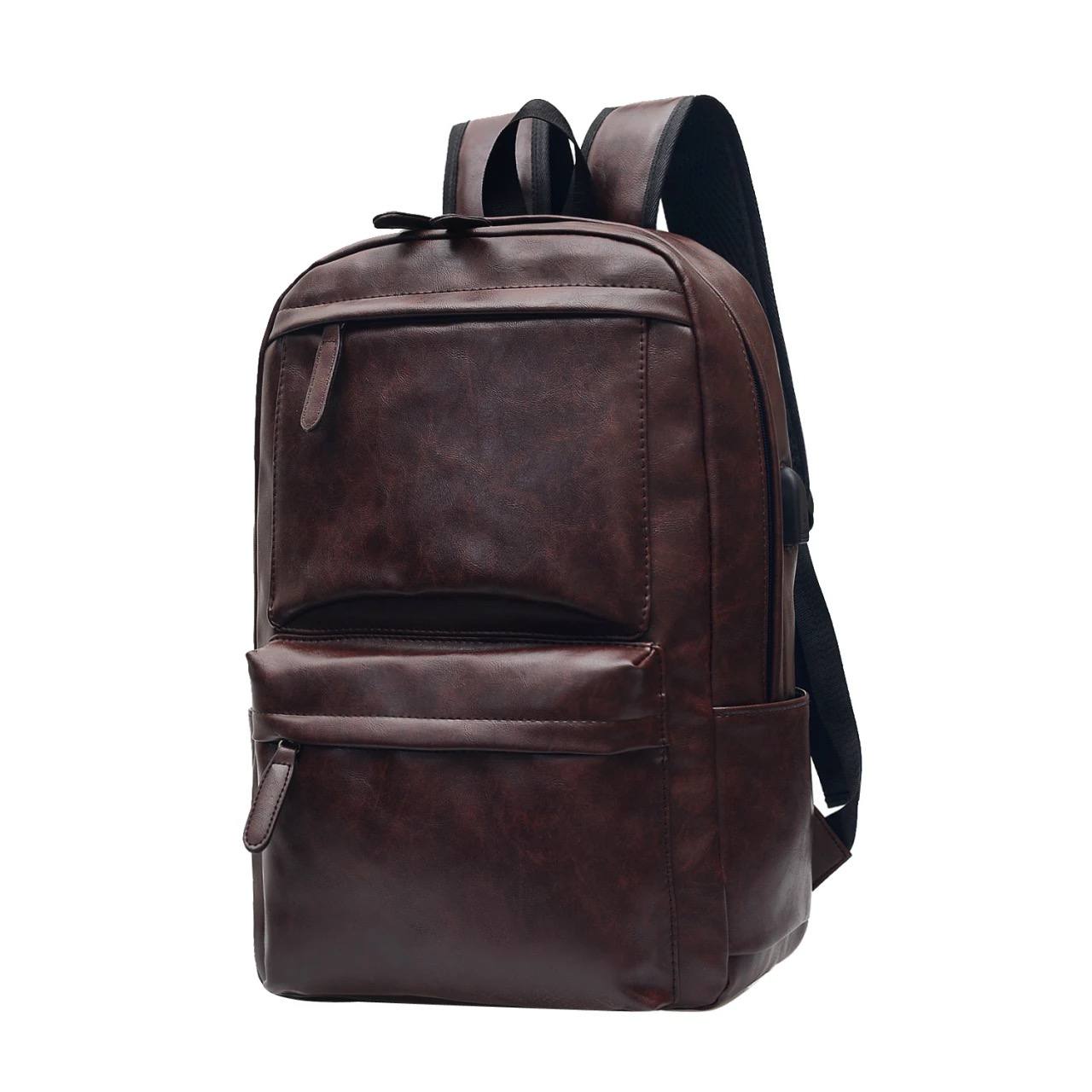 SAC A DOS EN CUIR PU POUR HOMME