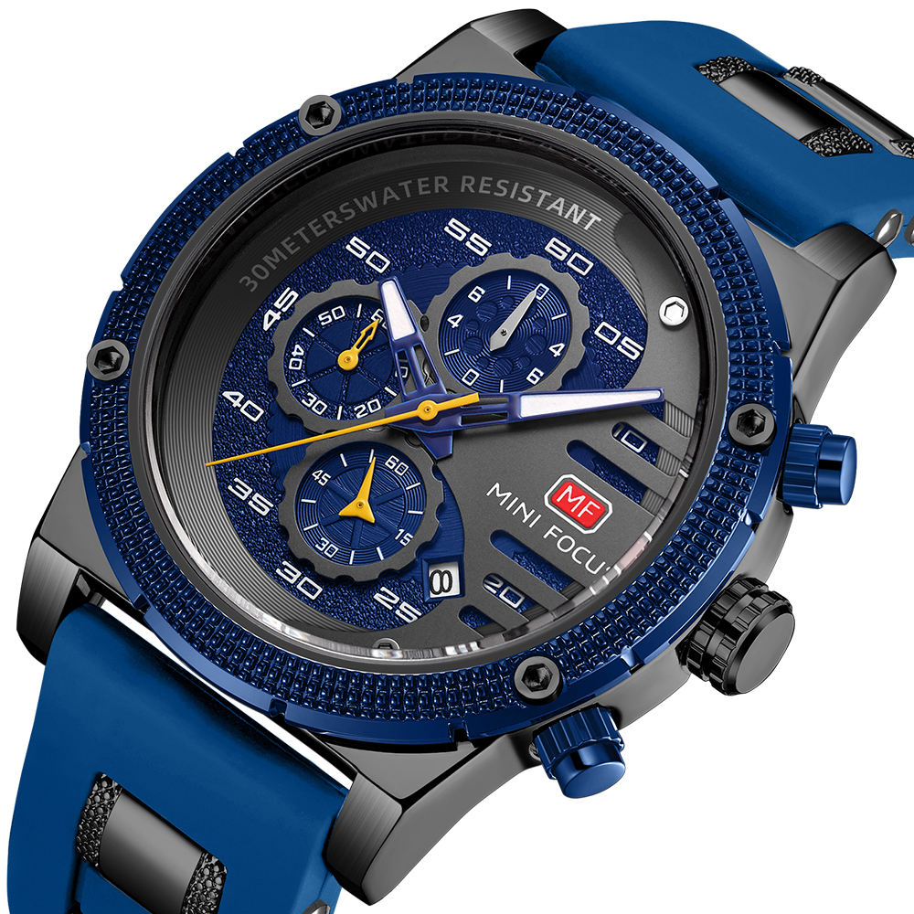 Montre Mini Focus Chronographe en Silicon