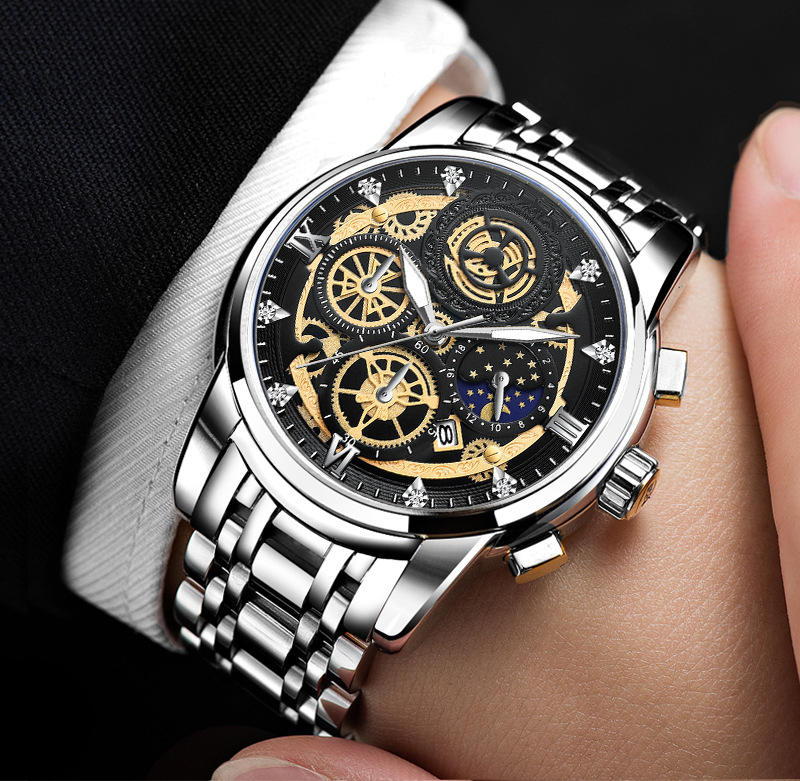 Montre VavaVoom en chaine inoxydable