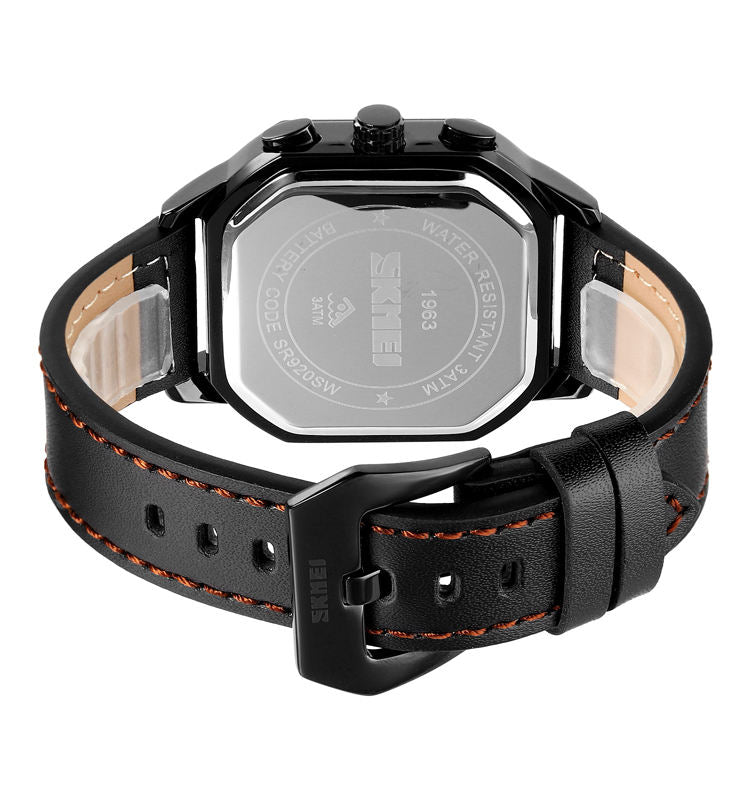 Montre SKMEI Chronographe en Cuir
